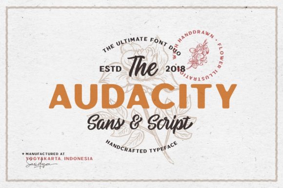Audacity Duo: A Creative Font Pairing for Bold Designs