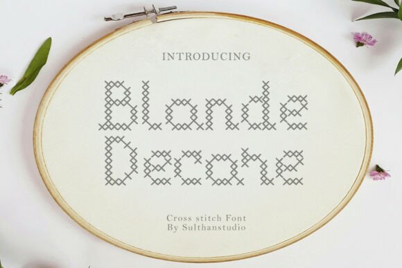 Blonde Decore: A Cross Stitch Font with Digital Charm
