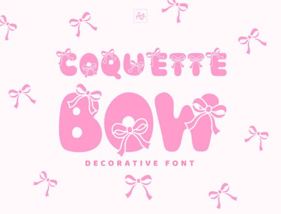 Coquette Bow: A Whimsical Font for Bold Headlines