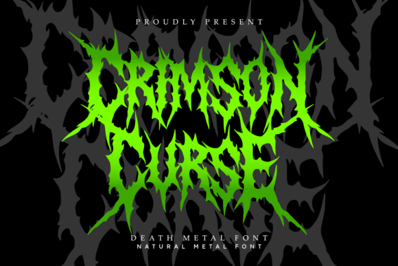 Crimson Curse: A Brutal Typeface for Raw Designs