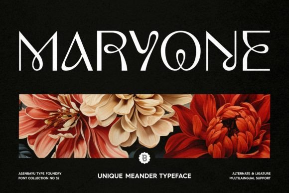 Exploring the Maryone Font: A Blend of Art Nouveau Elegance