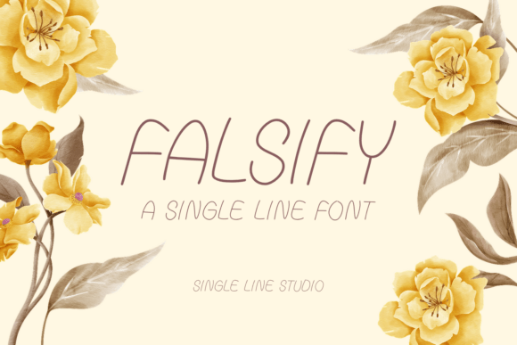 Falsify: The Single Line Typeface for Modern Brands