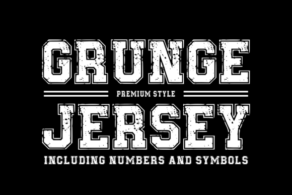 Grungejersey Regular: The Athletic Typeface with a Rugged Edge