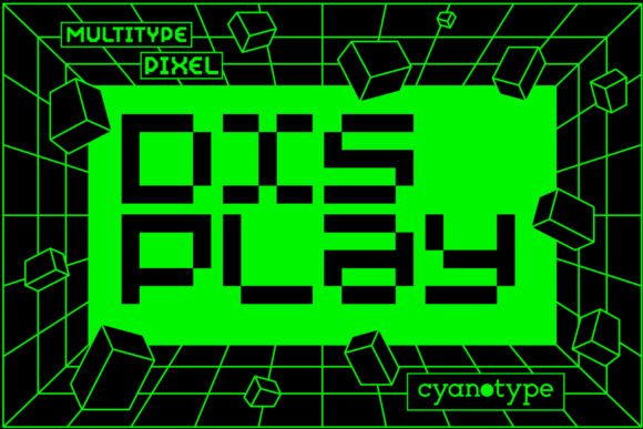 MultiType Pixel Display: Infuse Digital Grit into Your Brand