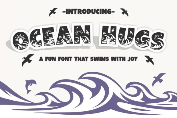 Ocean Hugs: A Playful Font for Seaside & Children's Designs