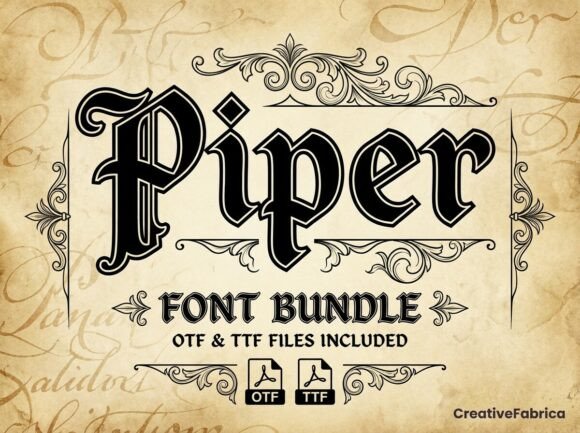 Piper: A Blackletter Typeface for Bold Branding