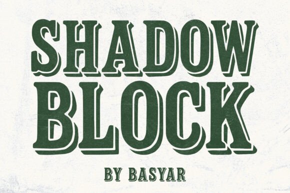 Shadow Block: Commanding Attention with Vintage Boldness