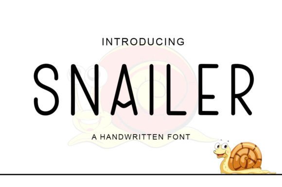 Snailer: The Sweet & Attractive Font for Modern Designs