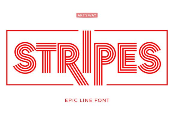 Stripes: The Geometric Font That Commands Attention