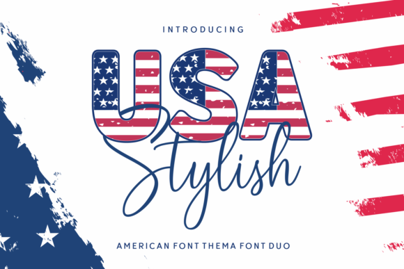 USA Stylish: A Creative Font for Patriotic Projects